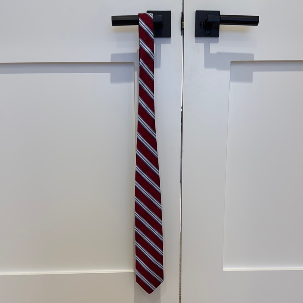 Classic Red Striped Tie